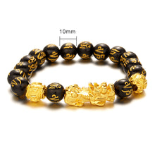 Load image into Gallery viewer, Pi Yao Beads Bracelet Men Women Wristband Pixiu Creative Wealth and Good Luck Bracelet Elastic Religious Couple Bracelet