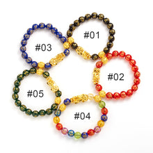 Load image into Gallery viewer, Pi Yao Beads Bracelet Men Women Wristband Pixiu Creative Wealth and Good Luck Bracelet Elastic Religious Couple Bracelet