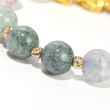 Load image into Gallery viewer, Pixiu Cracked Imitation Agate Wealth and Good Luck Bracelet Pi Yao Beads Bracelet Men Women Wristband Elastic Religious Bracelet