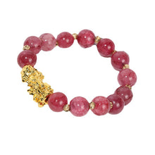 Load image into Gallery viewer, Pixiu Cracked Imitation Agate Wealth and Good Luck Bracelet Pi Yao Beads Bracelet Men Women Wristband Elastic Religious Bracelet
