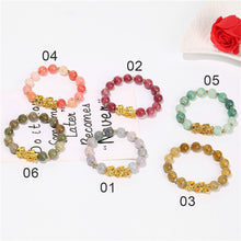 Load image into Gallery viewer, Pixiu Cracked Imitation Agate Wealth and Good Luck Bracelet Pi Yao Beads Bracelet Men Women Wristband Elastic Religious Bracelet