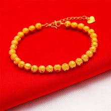 Load image into Gallery viewer, Frosted Gold Bracelet Women Happiness Smooth Bracelet Lucky Bracelet Blessing Couples Bring Good Luck Heart Women Bracelet
