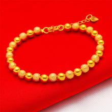 Load image into Gallery viewer, Frosted Gold Bracelet Women Happiness Smooth Bracelet Lucky Bracelet Blessing Couples Bring Good Luck Heart Women Bracelet