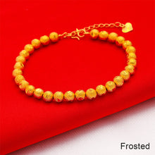 Load image into Gallery viewer, Frosted Gold Bracelet Women Happiness Smooth Bracelet Lucky Bracelet Blessing Couples Bring Good Luck Heart Women Bracelet