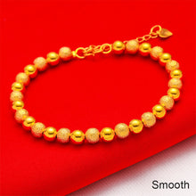 Load image into Gallery viewer, Frosted Gold Bracelet Women Happiness Smooth Bracelet Lucky Bracelet Blessing Couples Bring Good Luck Heart Women Bracelet