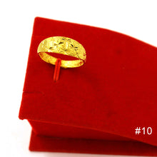 Load image into Gallery viewer, Vietnam Alluvial Gold All Over The Sky Star Han Edition Opening Adjustable Forefinger Female Flower Butterfly Ring Jewelry
