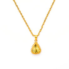 Load image into Gallery viewer, Gold Necklace Pawn Female Water Wave Chain Gold-plated Copper Creative Love Heart Pendant Necklace Gold Jewelry Pendant Necklace