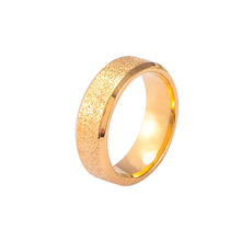 Load image into Gallery viewer, Simple Gold Ring Dull Polish Wedding Couple Ring Matte Fashion Stainless Steel Ring for Women Jewelry Casual Hand Accessories