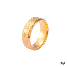 Load image into Gallery viewer, Simple Gold Ring Dull Polish Wedding Couple Ring Matte Fashion Stainless Steel Ring for Women Jewelry Casual Hand Accessories