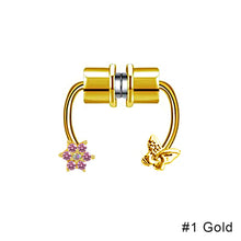 Load image into Gallery viewer, Stainless Steel Nose Ring Horseshoe Magnetic Nose Ring Non Piercing Hoop Septum Rings Nose Stud Ear Clip Piercing Women Jewelry