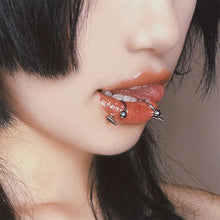 Load image into Gallery viewer, Titanium Steel Lip Cool Piercing Lip Studs Fashion Gothic Collar Punk Body Piercing Ring Belly Ring Lip Piercing Body Jewelry