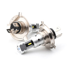Load image into Gallery viewer, 4SMD CSP1860 LED Motorcycle Scooter Headlamp Head Light DRL High Low 80W Light White H4 P15D BA20D