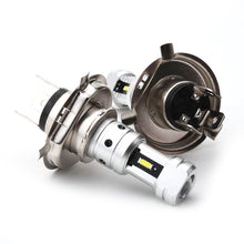 Load image into Gallery viewer, 4SMD CSP1860 LED Motorcycle Scooter Headlamp Head Light DRL High Low 80W Light White H4 P15D BA20D