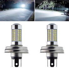 Load image into Gallery viewer, 1PC 66SMD LED Motorcycle Headlight Lamp High/Low Beam for Scooter Moped 6000K DC 6V 12V 10-30V Motorbike Head Bulb