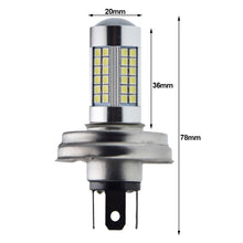 Load image into Gallery viewer, 1PC 66SMD LED Motorcycle Headlight Lamp High/Low Beam for Scooter Moped 6000K DC 6V 12V 10-30V Motorbike Head Bulb