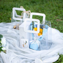 Load image into Gallery viewer, Multifunctional PVC Gift Bag Transparent Tote Bag Wedding Party Mother's Day Flower Gift Package Bag Shpping Makeup Bag