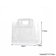 Load image into Gallery viewer, Multifunctional PVC Gift Bag Transparent Tote Bag Wedding Party Mother's Day Flower Gift Package Bag Shpping Makeup Bag