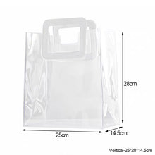Load image into Gallery viewer, Multifunctional PVC Gift Bag Transparent Tote Bag Wedding Party Mother's Day Flower Gift Package Bag Shpping Makeup Bag