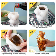 Load image into Gallery viewer, Silicone Rose Bear Ice Cube Mold Celebrity Summer Ice Tea Coffee Milk Ice Maker Juice Bar Cocktail Wine Decoration Mold Tray Cafe Bar Tool
