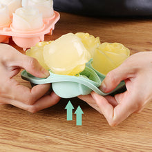 Load image into Gallery viewer, Silicone Rose Ice Cube Mold Summer Wiskey Beer Flower Ice Maker Juice Bar Cocktail Wine Decoration Mold Tray Kitchen Tool