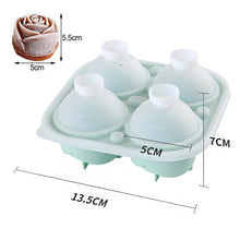Load image into Gallery viewer, Silicone Rose Ice Cube Mold Summer Wiskey Beer Flower Ice Maker Juice Bar Cocktail Wine Decoration Mold Tray Kitchen Tool