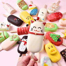 Load image into Gallery viewer, 4Cell/Cavity Silicone Ice Cream Mould DIY Popsicle Mold Ice Cube Tray Puck Popsicle Mold Chocolate Mold Tray