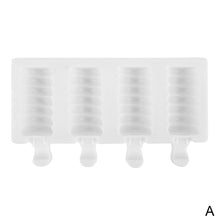 Load image into Gallery viewer, 4Cell/Cavity Silicone Ice Cream Mould DIY Popsicle Mold Ice Cube Tray Puck Popsicle Mold Chocolate Mold Tray