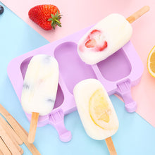 Load image into Gallery viewer, Silicone Ice Cream Mold Popsicle Molds DIY Homemade Cartoon Ice Cream Popsicle Ice Pop Maker Mould