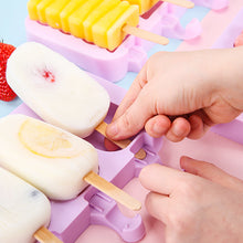 Load image into Gallery viewer, Silicone Ice Cream Mold Popsicle Molds DIY Homemade Cartoon Ice Cream Popsicle Ice Pop Maker Mould