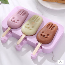 Load image into Gallery viewer, Silicone Ice Cream Mold Popsicle Molds DIY Homemade Cartoon Ice Cream Popsicle Ice Pop Maker Mould