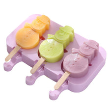 Load image into Gallery viewer, Silicone Ice Cream Mold Popsicle Molds DIY Homemade Cartoon Ice Cream Popsicle Ice Pop Maker Mould