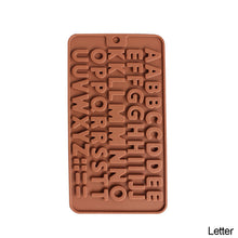 Load image into Gallery viewer, Letters Numbers Waffle Silicone Mold DIY Chocolate Cake Mold Baking Tray Dessert Pastry Cake Decorating Tools Ice Cube Mould