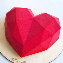 Load image into Gallery viewer, Large Silicone Diamond Heart Numbers Letters Alphabet Cake Mold Set Chocolate Fondant Cake Decoration Baking Tool Mousse Cake Dessert Candy Pastry Baking Accessories
