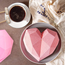 Load image into Gallery viewer, Large Silicone Diamond Heart Numbers Letters Alphabet Cake Mold Set Chocolate Fondant Cake Decoration Baking Tool Mousse Cake Dessert Candy Pastry Baking Accessories