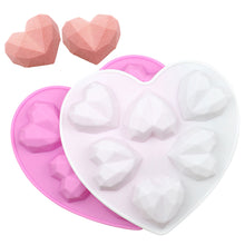 Load image into Gallery viewer, 6Cell Silicone Diamond Heart Cake Mold Chocolate Fondant Cake Decoration Baking Tool Mousse Cake Dessert Candy Pastry Baking Accessories
