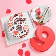 Load image into Gallery viewer, 10 inch Silicone Numbers Cake Mold Birthday Digit Cake Decoration Baking Tool Fondant Cake Baking Mold Bakeware