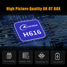 Load image into Gallery viewer, H96 MAX H616 TV Box Android 4G 64GB Smart WIFI 4K Set Top Box Home Theater Media Player