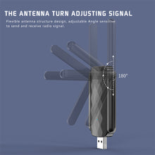 Load image into Gallery viewer, Wireless Network Card Free Drive Dual-frequency 5G USB 650M External Antenna Wireless Network Card High Power USB Receiver