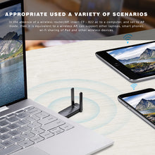 Load image into Gallery viewer, Wireless Network Card Free Drive Dual-frequency 5G USB 650M External Antenna Wireless Network Card High Power USB Receiver