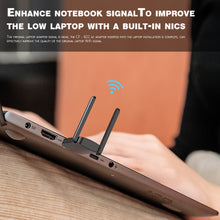 Load image into Gallery viewer, Wireless Network Card Free Drive Dual-frequency 5G USB 650M External Antenna Wireless Network Card High Power USB Receiver