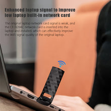 Load image into Gallery viewer, 5G Dual Frequency Free Drive Wireless Network Card 1200M USB 3.0 Wireless Laptop PC Computer Wifi Receiver