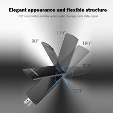 Load image into Gallery viewer, 5G Dual Frequency Free Drive Wireless Network Card 1200M USB 3.0 Wireless Laptop PC Computer Wifi Receiver