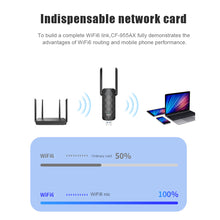 Load image into Gallery viewer, 1800M Wifi 6 High Speed USB Wireless Network Card Free Drive Transmitter Receiver for Win 7/10/11 Computer Laptop