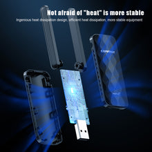 Load image into Gallery viewer, 1800M Wifi 6 High Speed USB Wireless Network Card Free Drive Transmitter Receiver for Win 7/10/11 Computer Laptop
