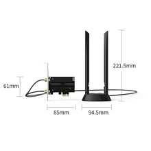 Load image into Gallery viewer, WiFi6 1800M Wireless Adapter Network Card 5G/2.4GHz WiFi OFDMA Technology PCI-E Bluetooth-compatible 5.2 Transmitter