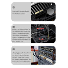 Load image into Gallery viewer, Bluetooth-compatible 5.2 WiFi6 1800M Wireless Adapter 6G/2.4GHz WiFi OFDMA Technology PCI-E Network Card Transmitter