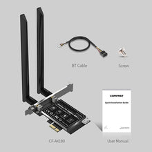 Load image into Gallery viewer, WiFi6 PCI-E Dual-frequency Network Card Bluetooth-compatible 5.2 1800M 5G/2.4GHz WiFi Wireless Adapter For Windows 10/11
