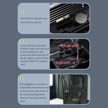 Load image into Gallery viewer, 3000M WiFi6E PCI-E Tri-band Computer Built-in Gaming Network Card Bluetooth-compatible 5.2 5G/2.4GHz WiFi Wireless Adapter