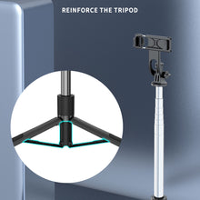 Load image into Gallery viewer, Wireless Selfie Stick Bluetooth-compatible Foldable Tripod With Fill Light Shutter Remote Control For Action Camera Smartphone
