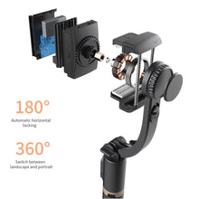 Load image into Gallery viewer, Q08 Bluetooth-compatible Handhold Gimbal Stabilizer Wireless Selfie Stick Expandable Foldable Tripod For Android IOS